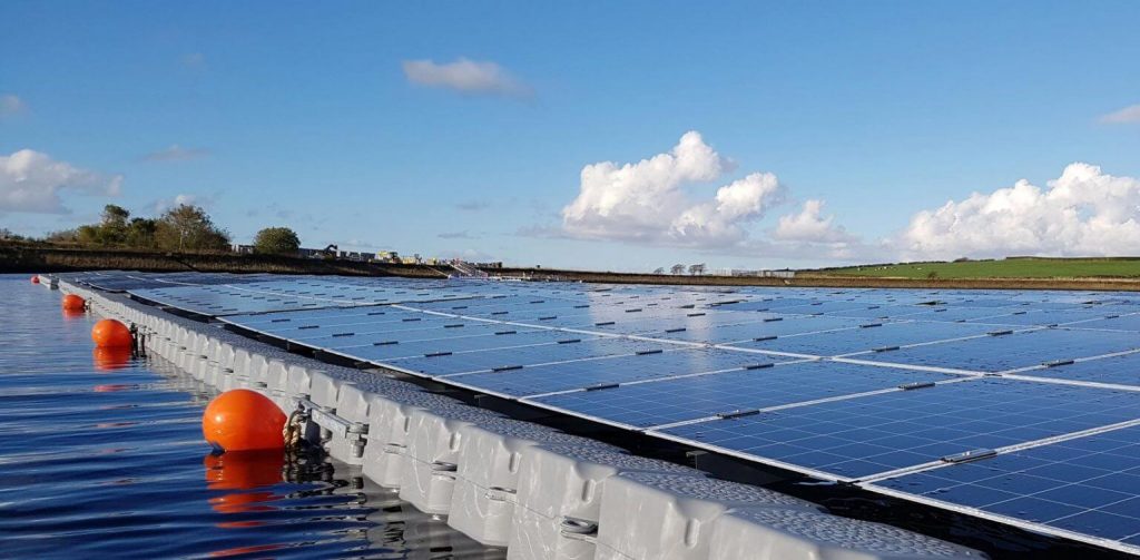 Floating Solar Panel Farm